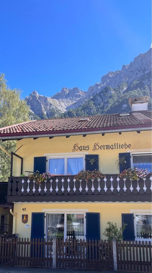 Ferienwohnung Haus Heimatliebe Mittenwald Exterior foto